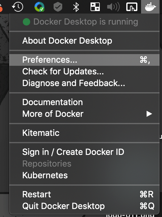 docker: error response from daemon: mounts denied: for-mac/osxfs/#namespaces for more info.